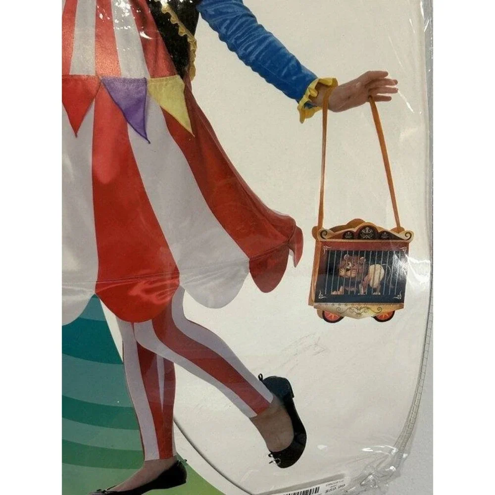 Spirit Costume Circus Cutie Dress Bolero Jacket Hat Hair Leggings Purse Child L